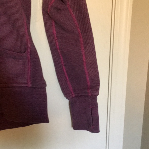 Lululemon Hot Pink and Grey Striped Hoodie - Picture 4 of 10